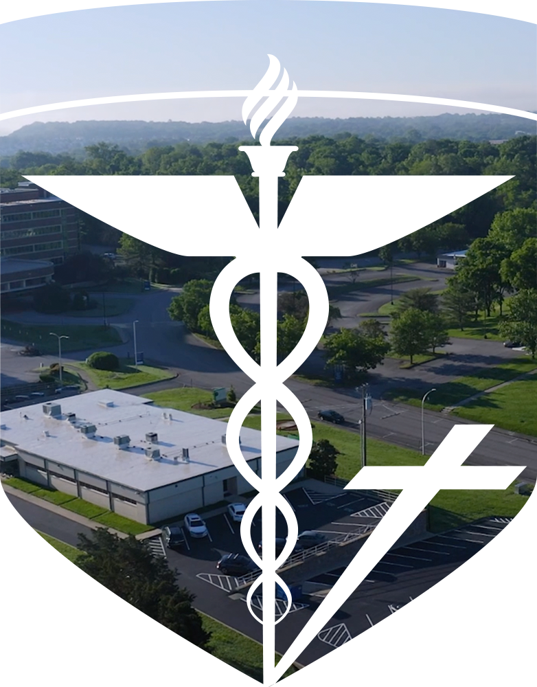 MTSA logo icon with aerial campus view interposed